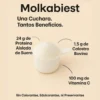 MOLKABIEST CON PROTEINA AISLADA DE SUERO Y CALOSTRO BOVINO - SABOR NATURAL. 500g - HINCARA.
