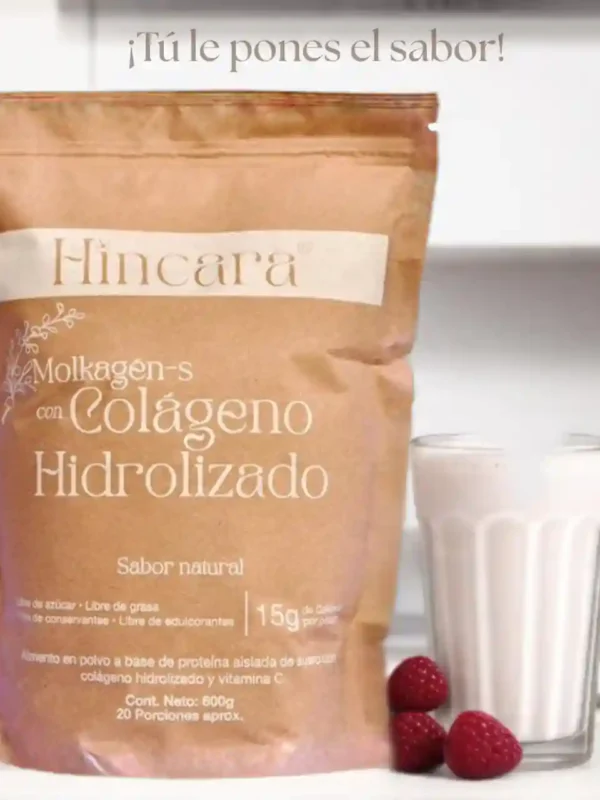 MOLKAGÉN - S  CON COLÁGENO HIDROLIZADO Y VITAMINA C - SABOR NATURAL. 600g - HINCARA.