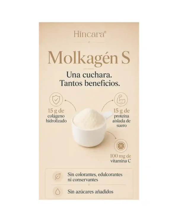 5 MOLKAGÉN - S CON COLÁGENO HIDROLIZADO Y VITAMINA C - SABOR NATURAL. 600g - HINCARA.