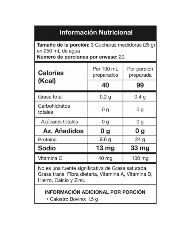MOLKABIEST CON PROTEINA AISLADA DE SUERO Y CALOSTRO BOVINO - SABOR NATURAL. 500g - HINCARA.